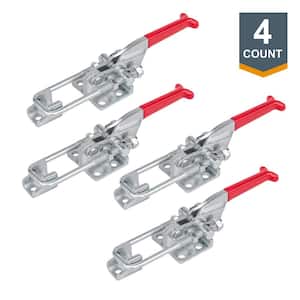 Heavy-Duty Adjustable Latch-Action U Bolt Toggle Clamp 431 - 700 lbs. Holding Capacity (4-Pack)