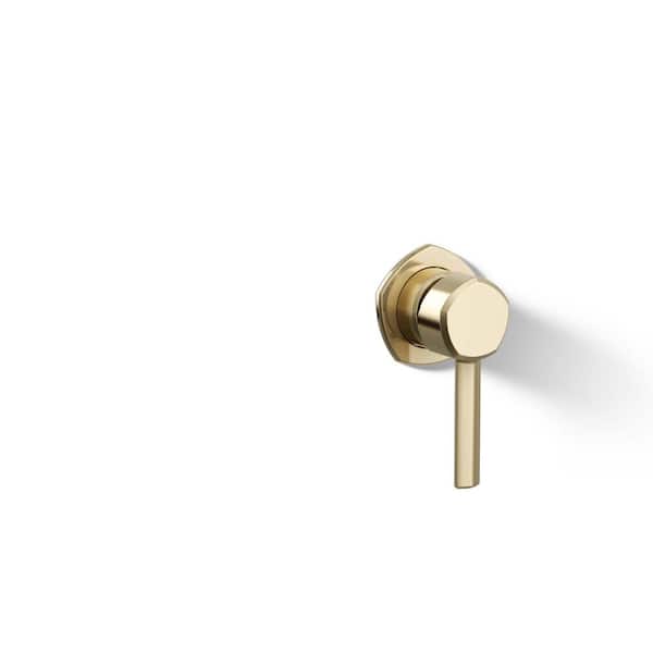 KOHLER Occasion Wall-Mount Bathroom Sink Faucet Handle in Vibrant French Gold