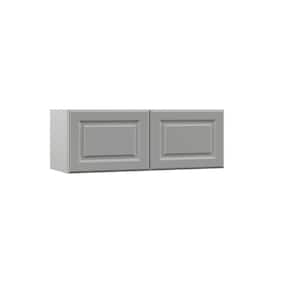 Designer Series Elgin Assembled 33x12x12 in. Wall Kitchen Cabinet in Heron Gray