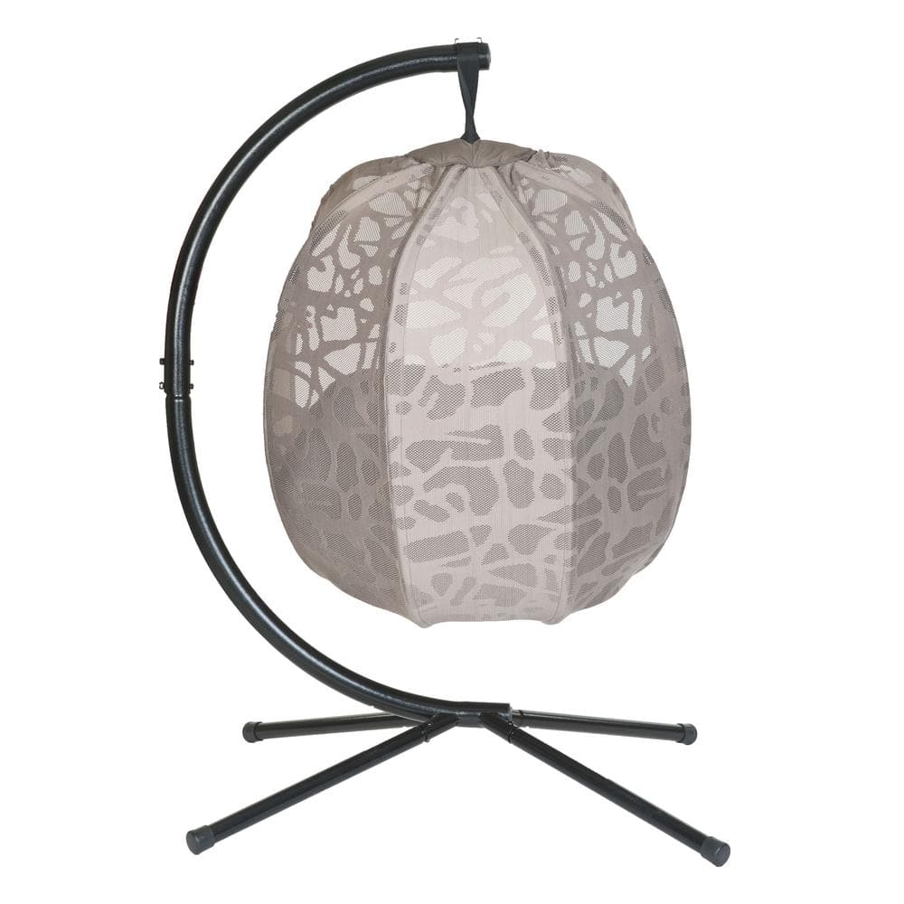 Spanish Gray Hanging Egg Chair with Cushions