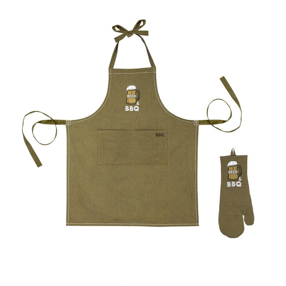 Dad Apron Daddio Of The Patio BBQ Grilling Apron For Men Smoker Grill  Accessories Cotton Apron