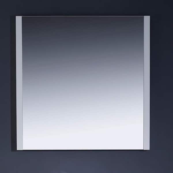 Fresca Torino 32.00 in. W x 32.00 in. H Framed Square Bathroom Vanity Mirror in White