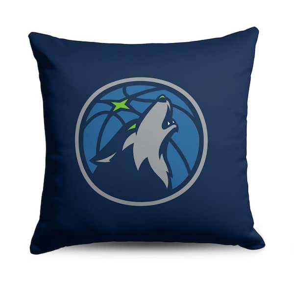 THE NORTHWEST GROUP NBA Timberwolves Double Down Printed Multicolor Throw Pillow 18 x 18
