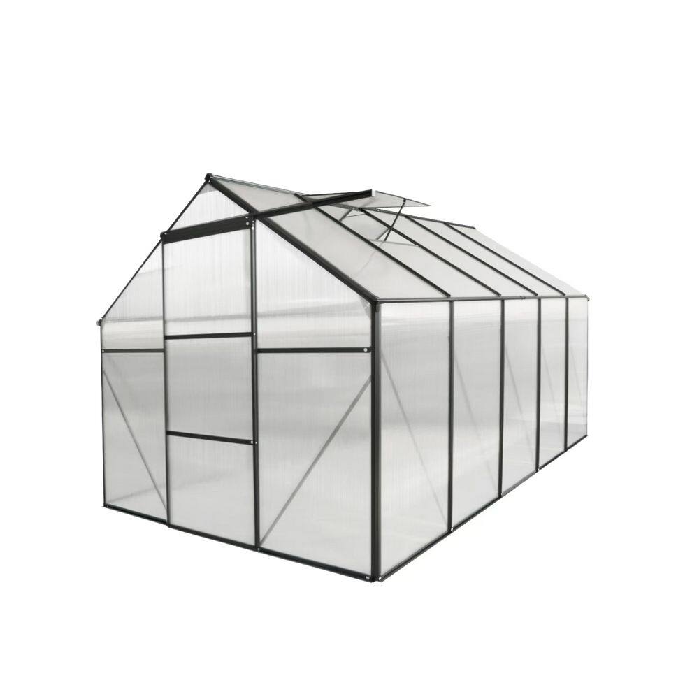 Black 74.80 in. W x 122.44 in. D x 76.77 in. H Aluminium Polycarbonate Gree