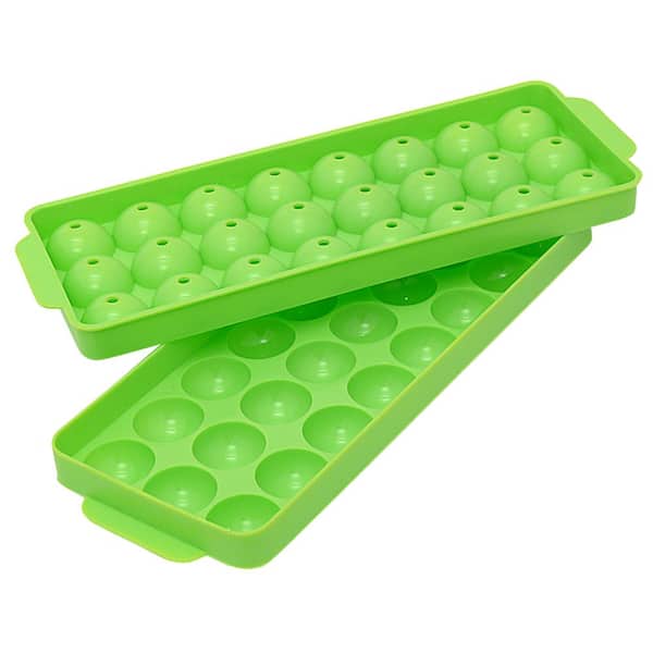 Ice Ball Maker Round Sanitary Ice Cube Tray for Freezer, 2 in 1