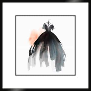 Black Dress II Framed Giclee Fashion Art Print 28 in. x 28 in.
