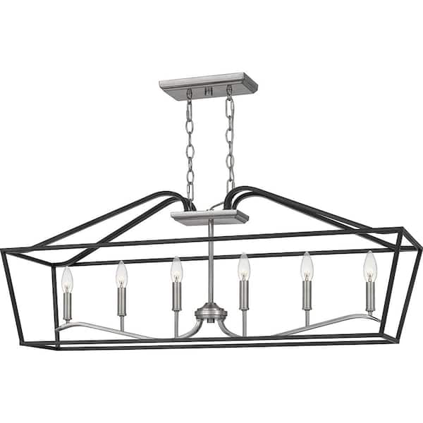Catalina 6-Light Matte Black Chandelier
