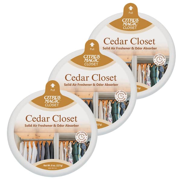 Citrus Magic 8 oz. Cedar Solid Odor Absorbing Air Freshener (3-Pack)