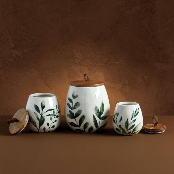 Tabletops Gallery 3-Piece Embossed Canister Set