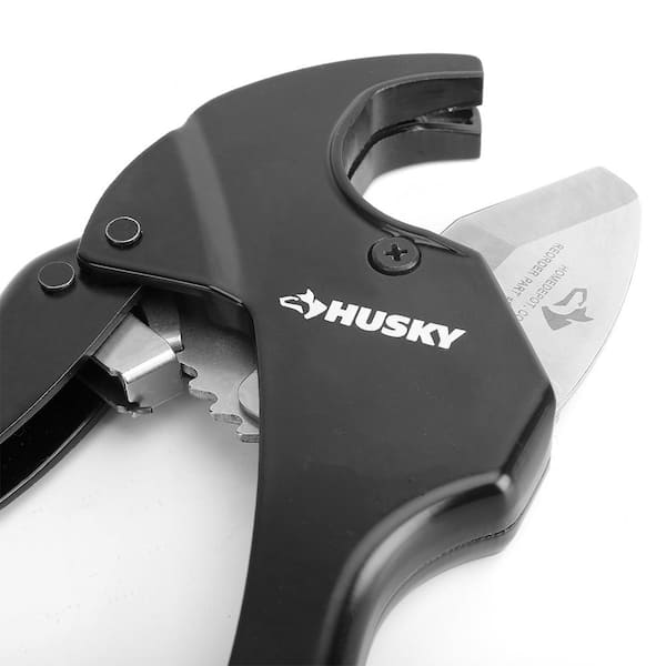 Husky 1-1/4 in. Ratcheting PVC Cutter 16PL0101-1 - The Home Depot