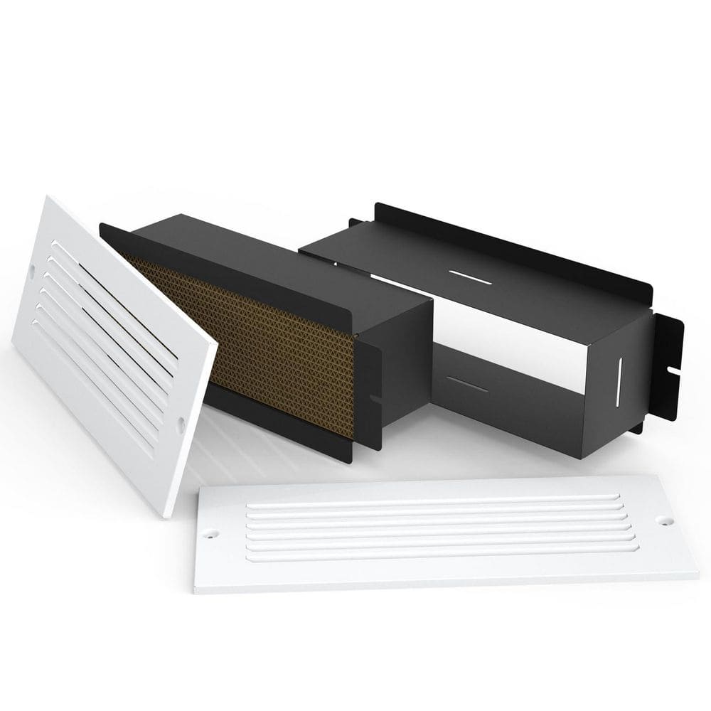 Wall Return Air Pathway Kit with Filter, 14.2 in. x 5.6 in. Matte White Zone Air Pathway Wall Vent Cover, Fits Sidewalls price history on PriceWatchPro