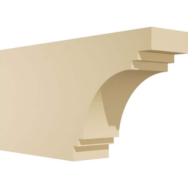 Ekena Millwork Standard Pescadero 4 in. W x 10 in. H x 20 in. D Polyurethane Rafter Tail Outlooker