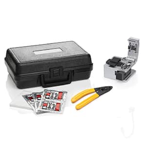 FastCAM Connector Opt-X Tool Kit: Opt-X Fiber Cleaver, Buffer Removal Tool, Lint-Free Wipes, Alcohol Moistened Wipes