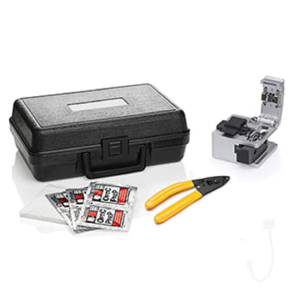 Leviton FastCAM Connector Opt-X Tool Kit: Opt-X Fiber Cleaver, Buffer Removal Tool, Lint-Free Wipes, Alcohol Moistened Wipes