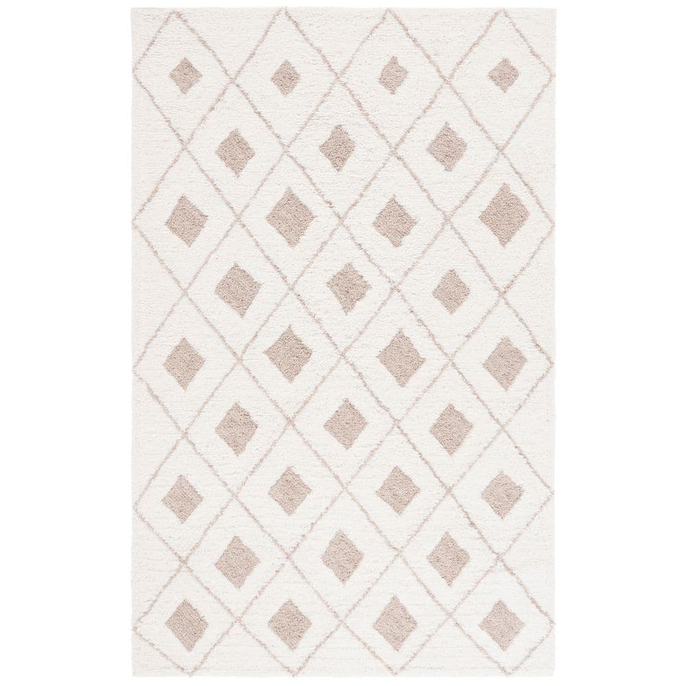 Vermont 3 ft. x 5 ft. Ivory/Beige Geometric Diamond Area Rug price history on PriceWatchPro