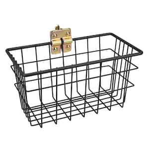 Matte Black, Small Steel Wire Track Basket for E-Track and X-Track