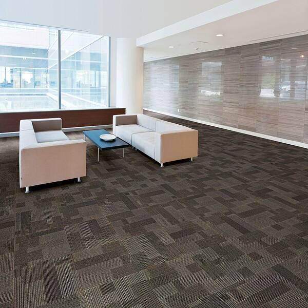 Earth Family 20 Tiles 54 Sqft 39.4" x 9.75" Mix and Match Plank Carpet Tiles 