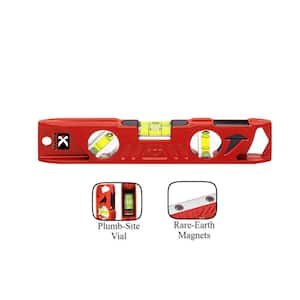 10 in. Magnetic Cast Toolbox Level with Plumb Site