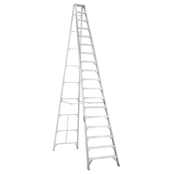 Louisville Ladder 18 ft. Aluminum Step Ladder with 300 lbs. Load Capacity Type IA Duty Rating