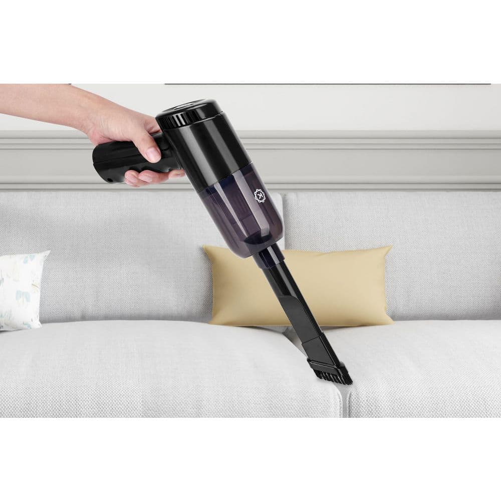 Portable Cordless Black Handheld Car Vacuum with Washable Filter