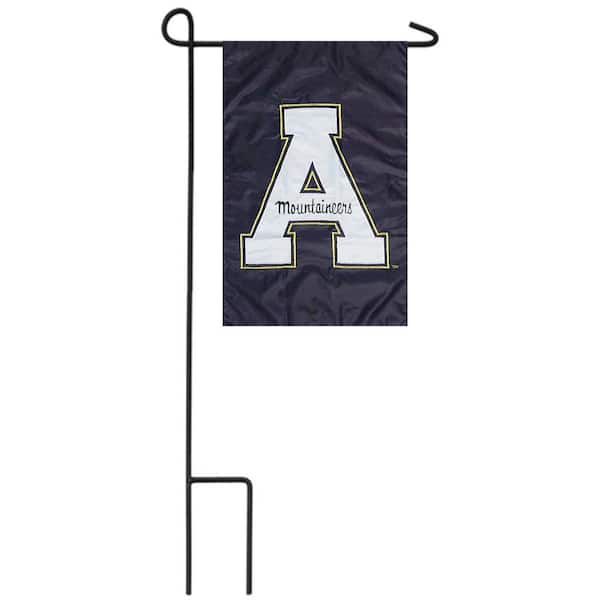 1 ft. x 1-1/2 ft. Appalachian State University 2-Sided Garden Flag with 3-2/3 ft. Metal Flagpole