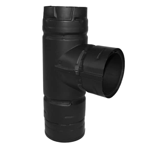 DuraVent 3 in Tee w Clean-Out Cap Pellet Stove Fireplace Vent Pipe T Adapter 