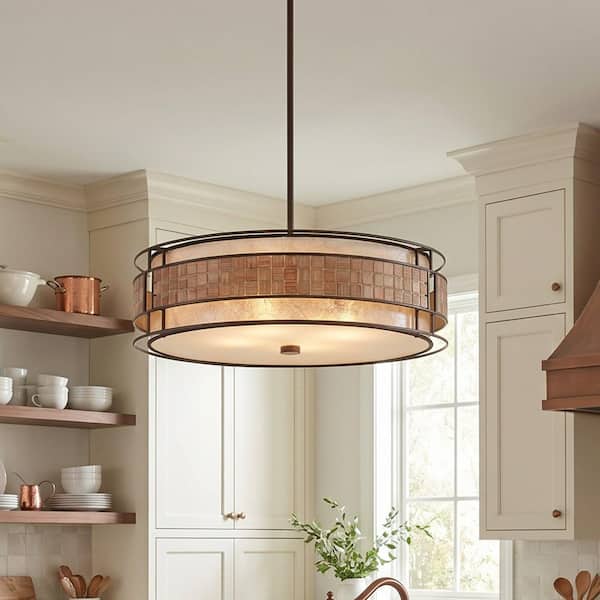 Quoizel Laguna 4-Light Renaissance Copper Pendant MC8420CRC - The