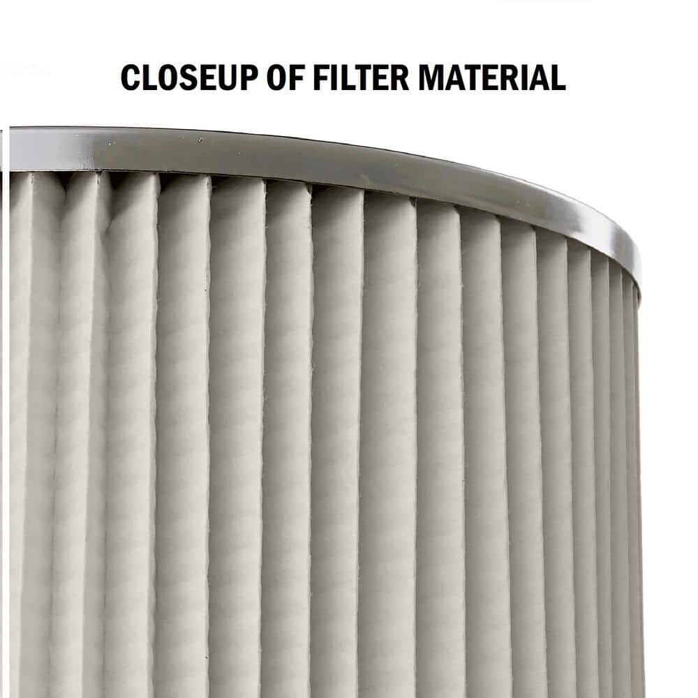 White Paper Cartridge Filter for Wet/Dry Vacuums