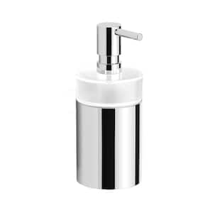 Boutique Hotel Free Standing Soap Dispenser in Chrome Finish
