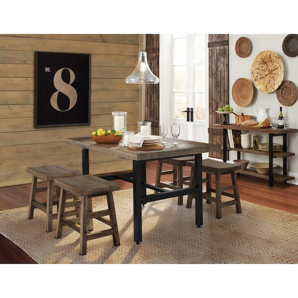 Pomona 20 in. H Reclaimed Wood Bar Stool