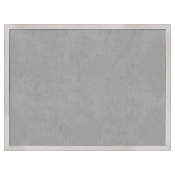 Amanti Art Svelte Silver 25 in. x 19 in. Framed Magnetic Board