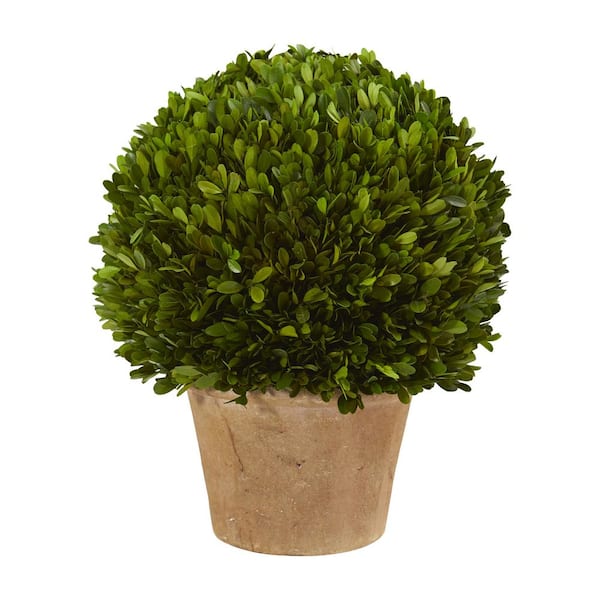 HWT 15 in. Artificial Boxwood Ball UV Proof Faux Topiary Ball Lifelike Greenery  Balls Outdoor Indoor Decoration HT-15-2Ball - The Home Depot