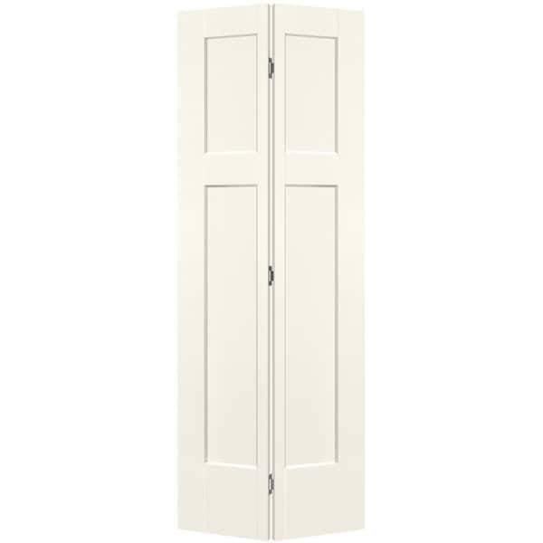 Masonite 30 in. x 80 in. 3-Panel Winslow Hollow Core Ivory Keys Molded Composite Bi-Fold Door