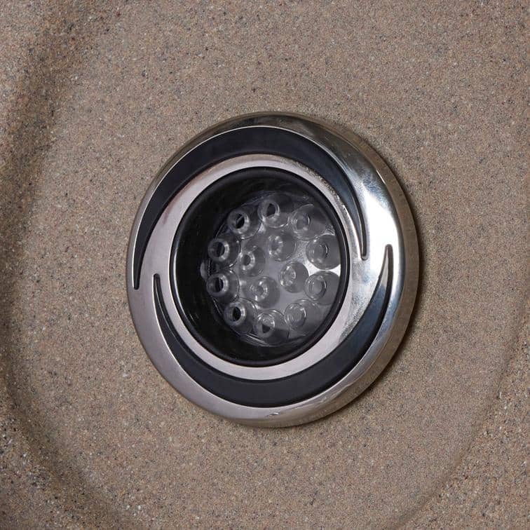 Cobblestone and Brown Square 6-Person Polyethylene Hot Tub