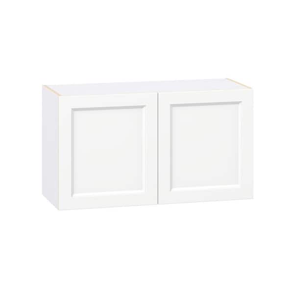 J COLLECTION Laramie 36 in. W x 14 in. D x 20 in. H Assembled Wall Bridge Kitchen Cabinet in Painted Bright White