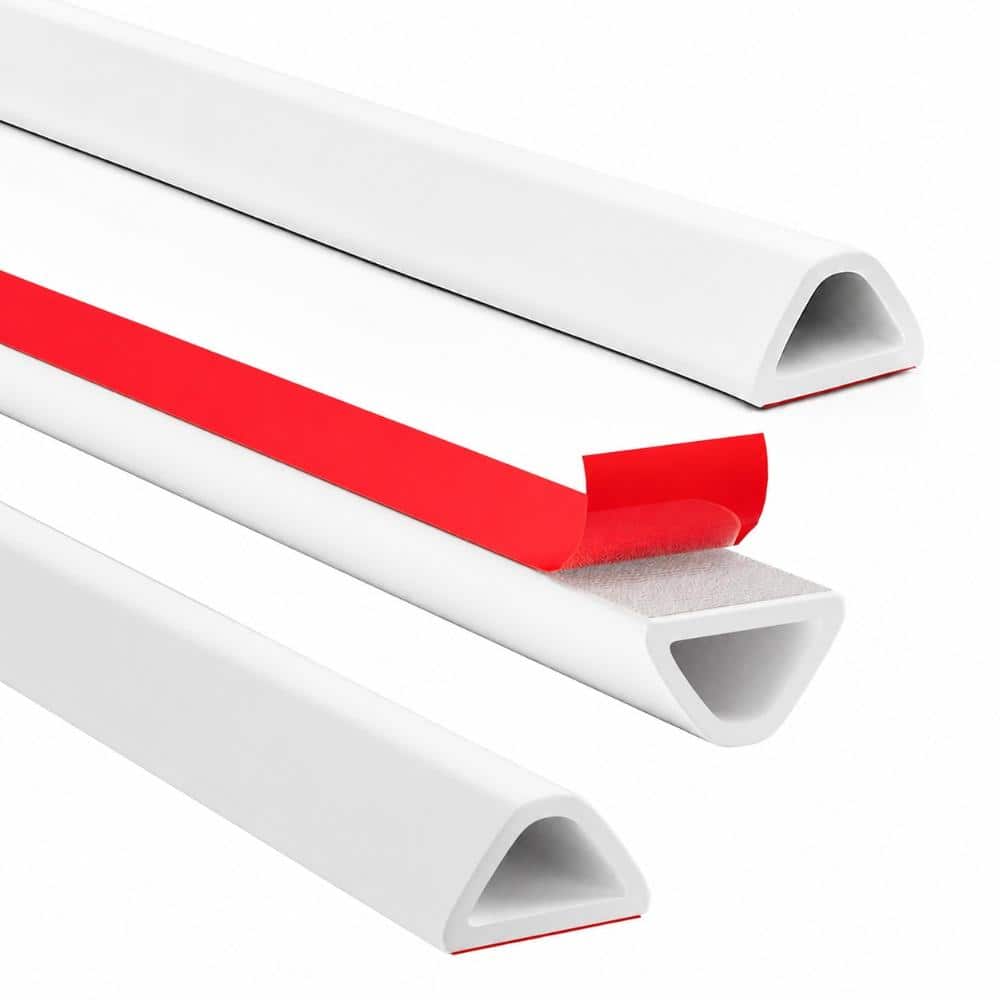 79 in. L x 2 in. W x 1.5 in. H Shower Water Guard Silicone Threshold Seal Strip White price history on PriceWatchPro