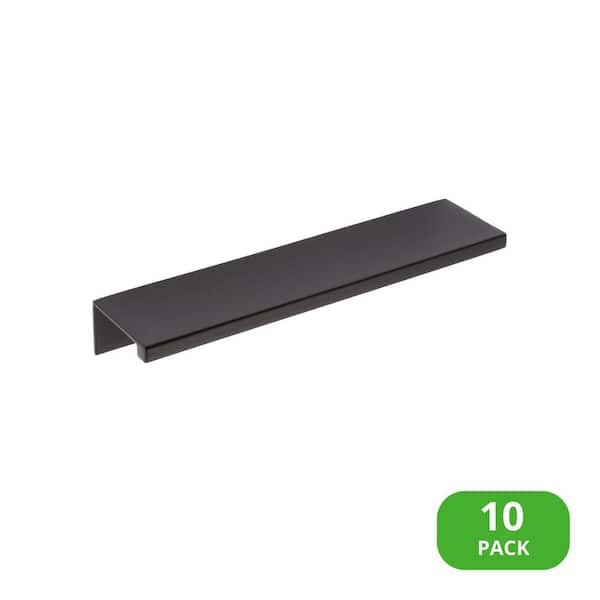 Sumner Street Home Hardware 10-Pack Ethan 4 in. (102 mm) Center-to-Center Matte Black Edge Drawer Pull