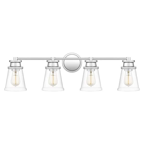 Quoizel Haverfield 33.25 in. 4-Light Polished Chrome Vanity Light