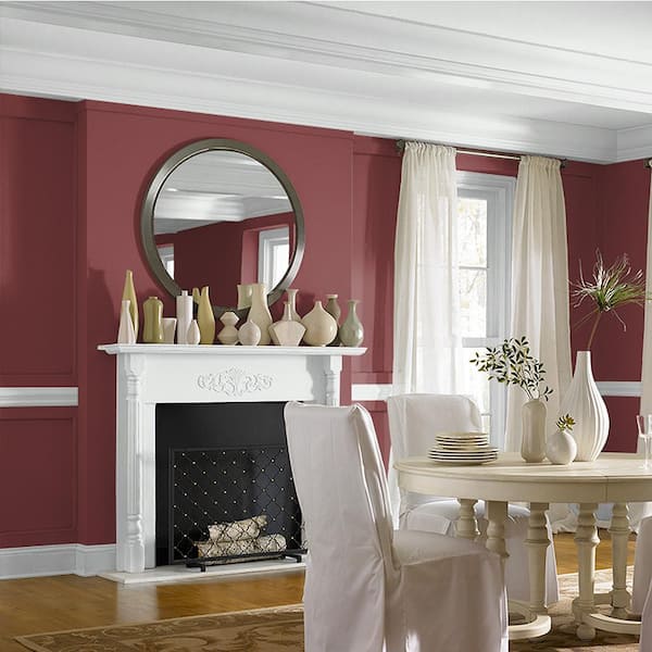 velsignelse Undertrykke Vaccinere BEHR MARQUEE 1 gal. #S-H-130 Red Red Wine Matte Interior Paint & Primer  145301 - The Home Depot