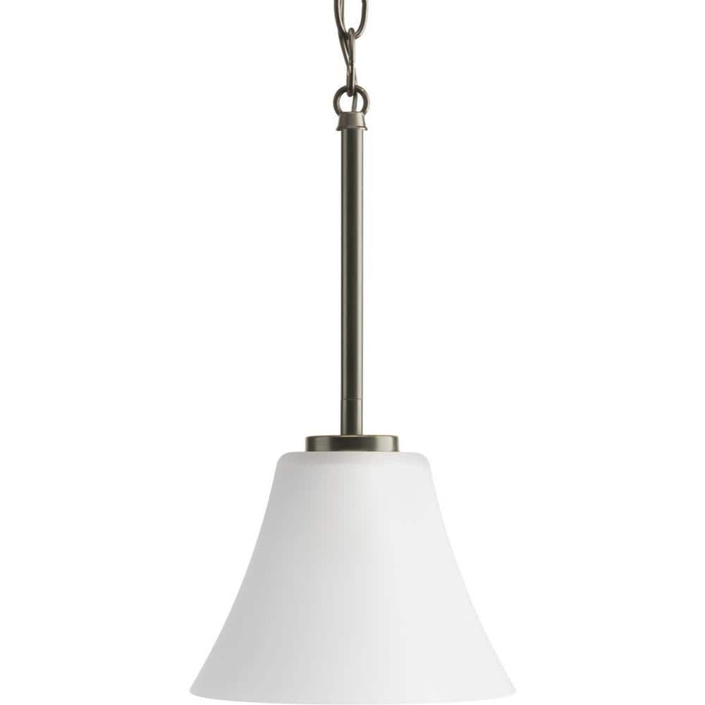 Antique Bronze Etched Glass Mini Pendant Light