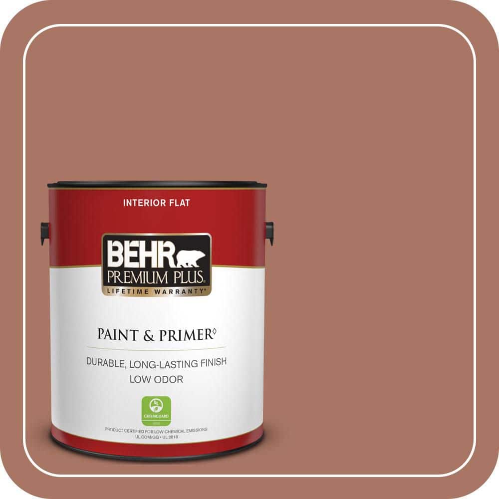 1 gal. #MQ1-60 Sienna Flat Low Odor Interior Paint & Primer price history on PriceWatchPro