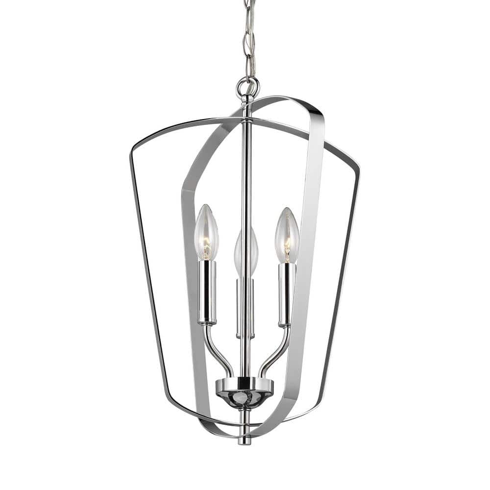 Romee Chrome 3-Light Indoor/Outdoor Modern Pendant