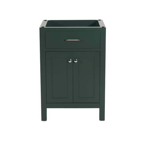 Unbranded Laguna 24 in. W x 18 in. D x 35 in. H Bath Vanity Cabinet without Top in Green