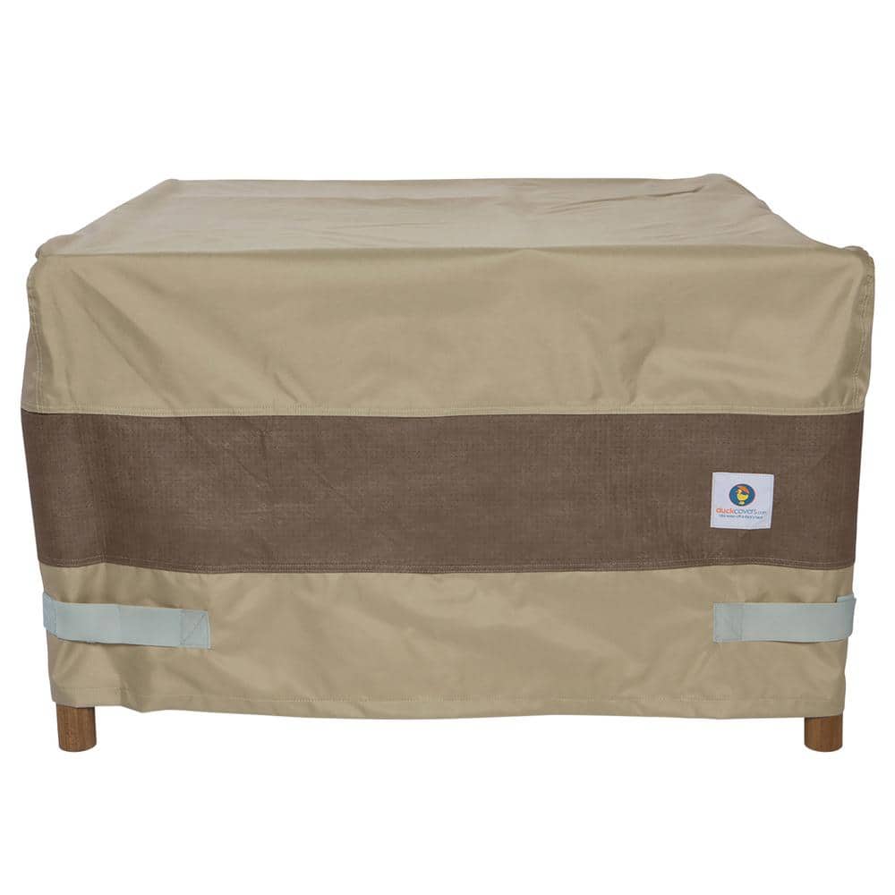 Tan Polyester Waterproof 50 Inch Square Fire Pit Cover