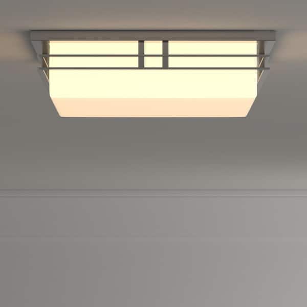 Progress Lighting Helm Collection 1-Light 14" Modern LED Flush Mount for Bedrooms