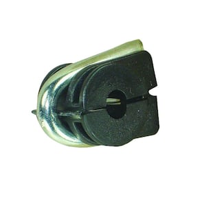 Black Staple-On Clamp Insulator Wire for Wood Post (50-Pack)