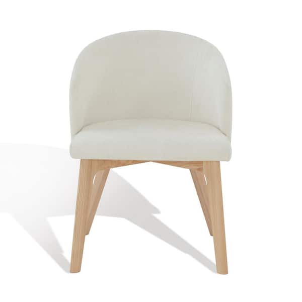 SAFAVIEH Wynonna Ivory/Natural 18.5 in. Linen Dining Chair