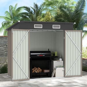 ハウス Deep House デトロイト ハウス Garage 等26枚セット BTMWAY Dark Gray Upgrade 6 ft. W x 4 ft. D Galvanized Steel
