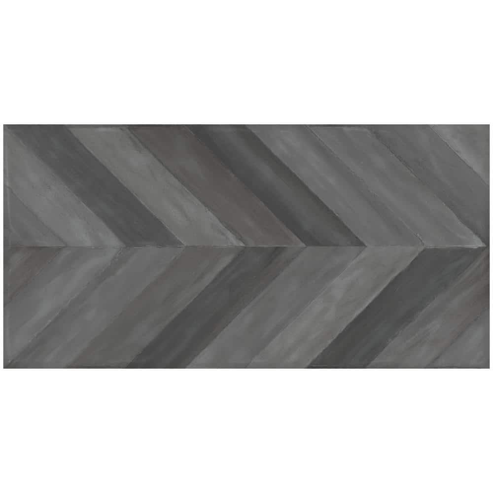 Nord 24" x 48" Gray Porcelain Stone Look Tile