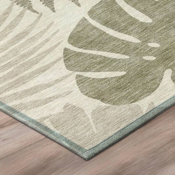 Chantille Machine Washable Indoor/Outdoor Abstract ACN3009 Linen 10 ft. x 14 ft. Area Rug